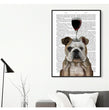 Bulldog Newspaper Canvas Poster