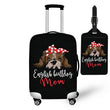English Bulldog Mom Luggage Cover