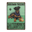 Retro Dog Metal Wall Art