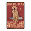 Retro Dog Metal Wall Art