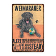 Retro Dog Metal Wall Art