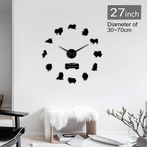 DIY Pomeranian Wall Clock