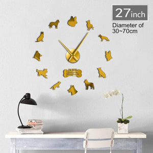 DIY German Shepherd Wall Clock
