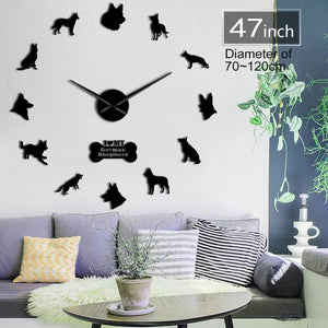 DIY German Shepherd Wall Clock