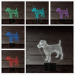 Jack Russell Color Changing Lamp