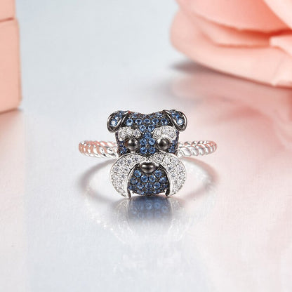 Riri 925 Sterling Silver Schnauzer Ring