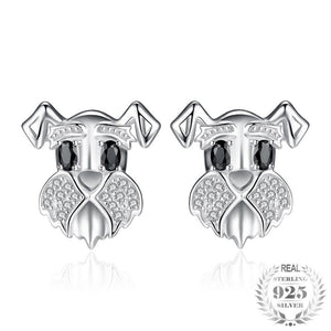 Bonnie Schnauzer Sterling Silver Earrings
