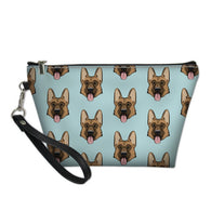 Smiley German Shepherd  Cosmetic Bag