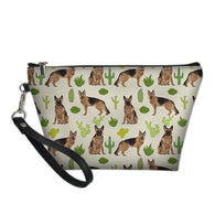 German Shepherd Cactus Cosmetic Bag