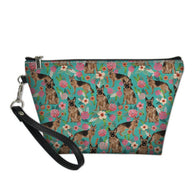 German Shepherd & Flowers Cosmetic Bag