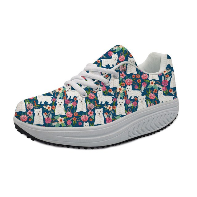 Westie & Flowers Sneakers