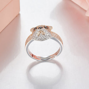 Riri 925 Sterling Silver Bulldog Ring