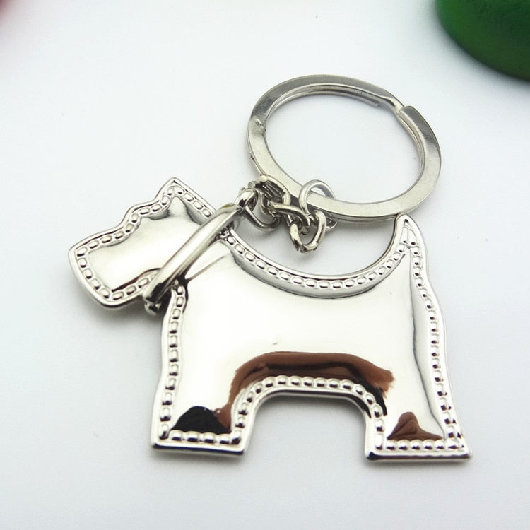 Woofy Schnauzer Keychain