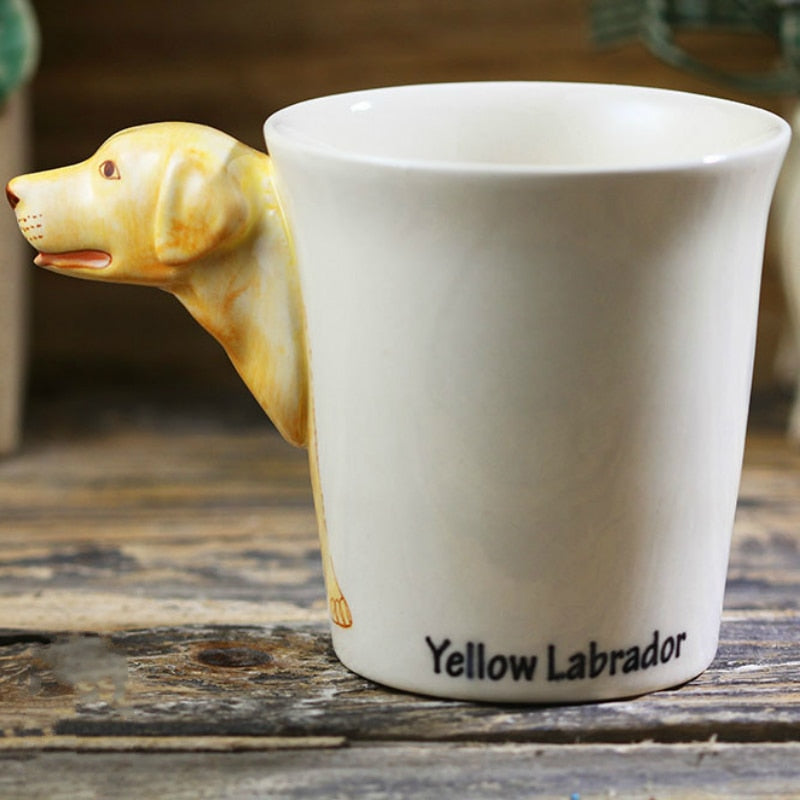 3D Yellow Labrador Mug