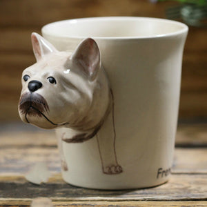 3D French Bulldog Mug