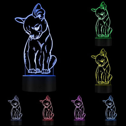 Chihuahua 3D LED Lamp
