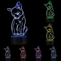 Chihuahua 3D LED Lamp