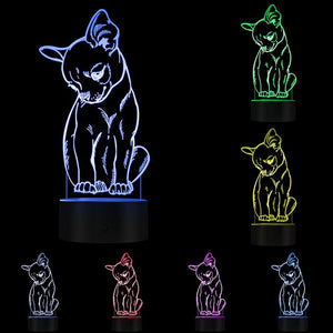 Chihuahua 3D LED Lamp