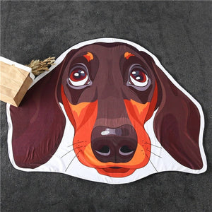 Dachshund Doxie Sausage Dog Beach Towel