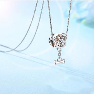 925 Sterling Silver English Bulldog Charm-charm-Ploocy-Ploocy