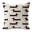 From Paris With Love Dachshund Pillow Case