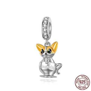 Chi Chihuahua 925 Sterling Silver Charm-charm-Ploocy-Ploocy