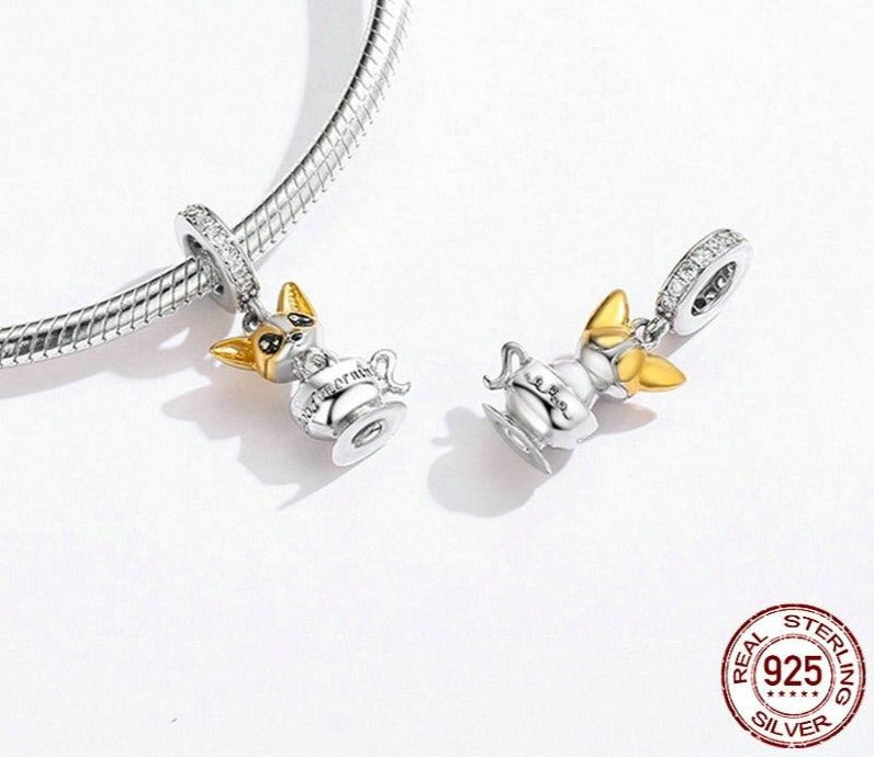 Chi Chihuahua 925 Sterling Silver Charm-charm-Ploocy-Ploocy