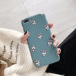 Smiley Schnauzer Blue iPhone Case