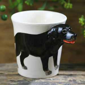 3D Black Labrador Mug