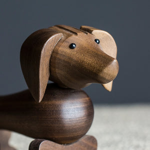 Dachshund Wooden Sculpture