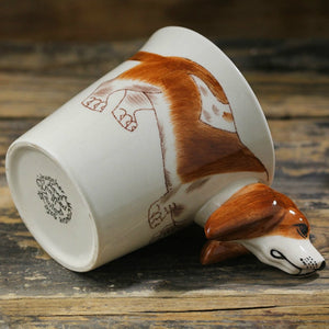 3D Basset Mug