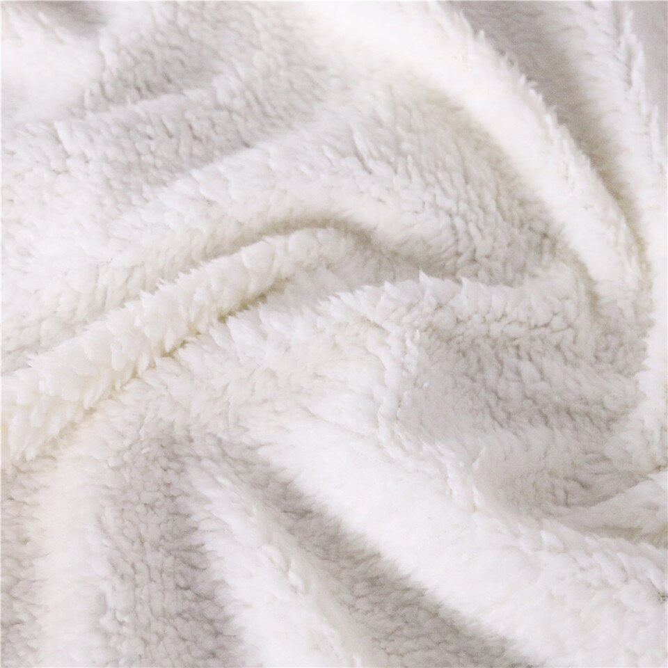 Day & Night German Shepherd Sherpa Blanket