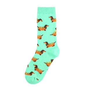 Hot Dogs Dachshund Socks