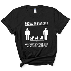 Social Distancing. Keep 3 westies of space between you and others